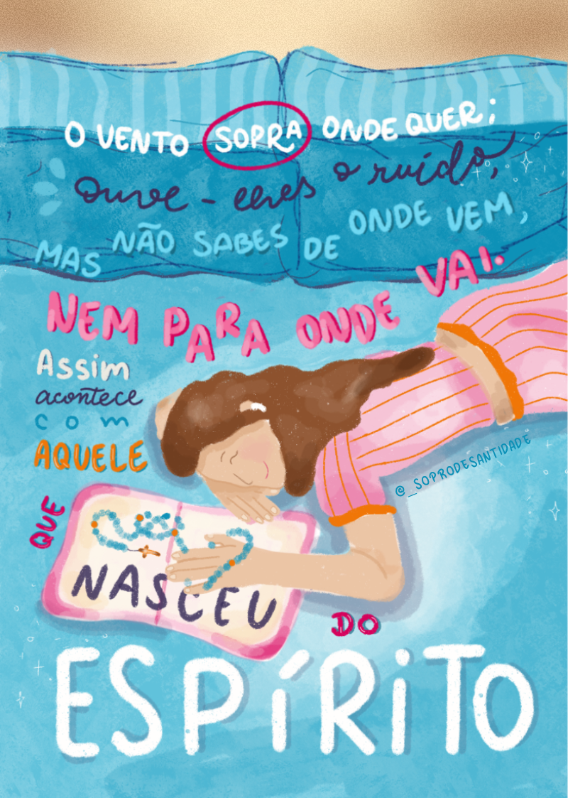 Prints de Santidade com ilustrações A5 da Sopro de Santidade